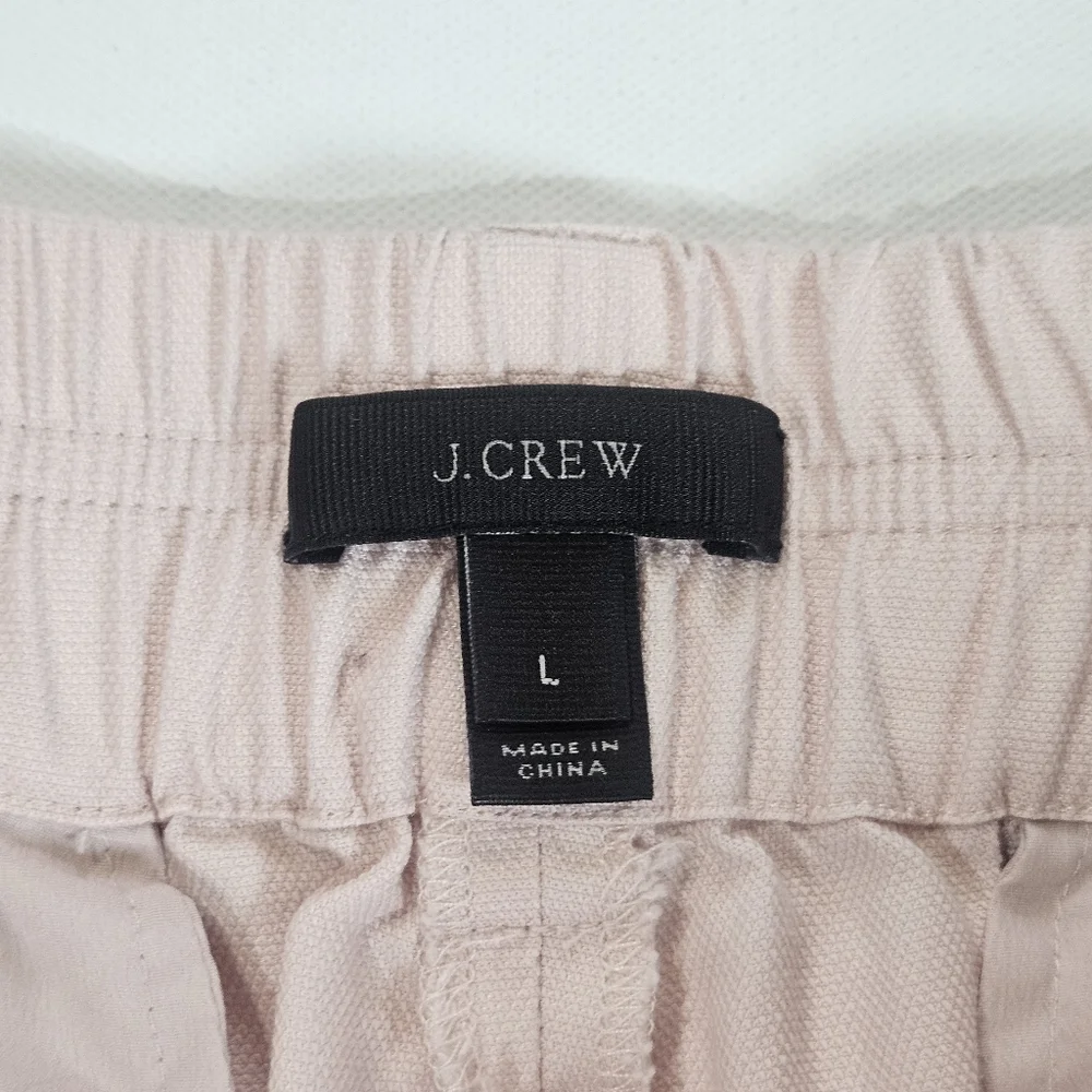 J. Crew Womens Shorts‎ Size Large Pink Belted Stretch Waist Summer Mini Preppy